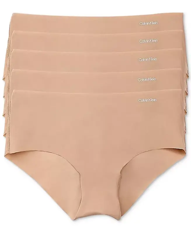 Invisible Hipster 5-Pack QD3557-Light Caramel - CALVIN KLEIN
