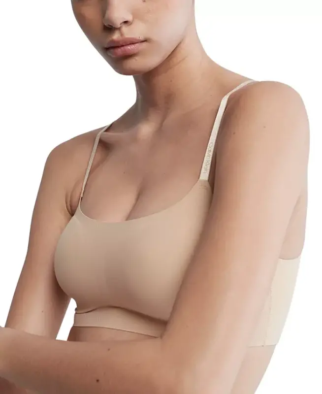 Women's Invisibles Comfort Lightly Lined Retro Bralette QF4783 - Bare (Nude 5) - 4