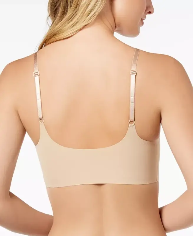Women's Invisibles Comfort Lightly Lined Retro Bralette QF4783 - Bare (Nude 5) - 5