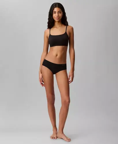 Invisibles Comfort Lightly Lined Retro Bralette QF4783-Black - CALVIN KLEIN (1)