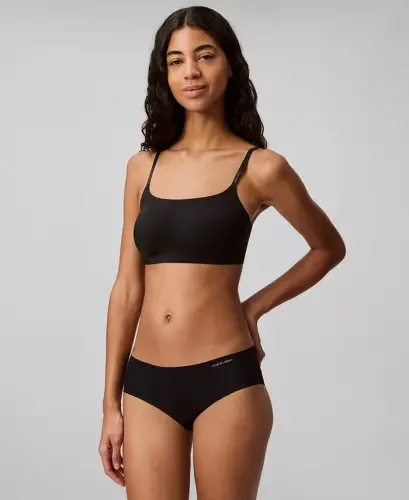 Women's Invisibles Comfort Lightly Lined Retro Bralette QF4783 - Black - 3