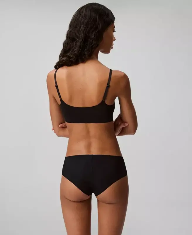 Women's Invisibles Comfort Lightly Lined Retro Bralette QF4783 - Black - 5