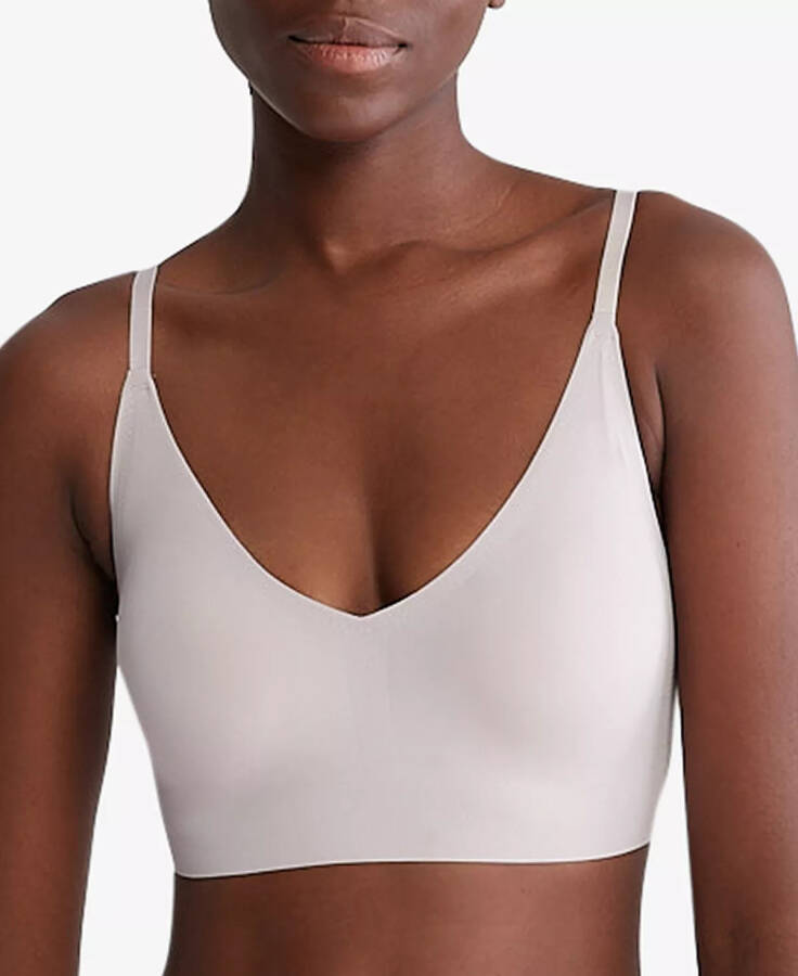 Invisibles Comfort Lightly Lined Triangle Bralette QF5753 Cloud Grey - 1