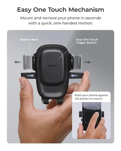 iOttie Easy One Touch Advanced CD Slot Car Phone Mount - iPhone, Google, Samsung, LG, Moto va boshqa barcha smartfonlar uchun universal uyali telefon ushlagichi - IOTTIE (1)
