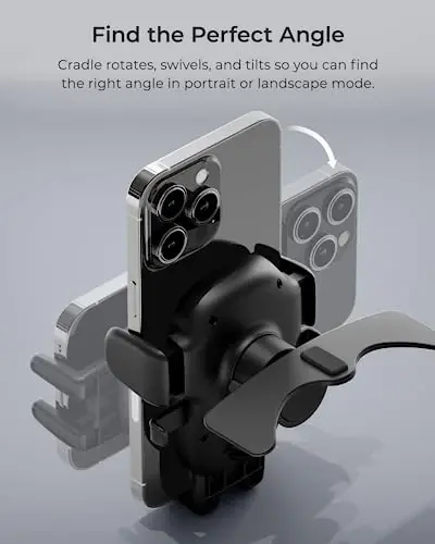 iOttie Easy One Touch Advanced CD Slot Car Phone Mount - Universal Cell Phone Holder for iPhone, Google, Samsung, LG, Moto and All Other Smartphones - 1
