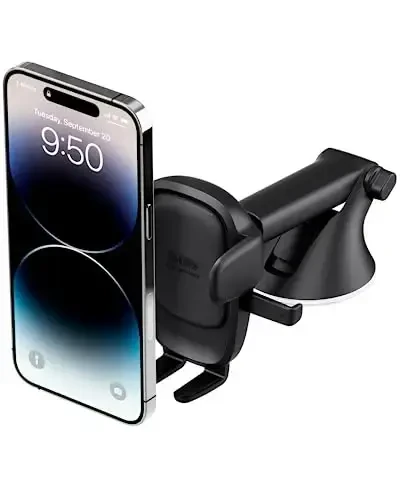 iOttie Easy One Touch Advanced Universal Car Mount Dashboard & Windshield Suction Cup Phone Holder for iPhone, Samsung, Google, All Smartphones - 1