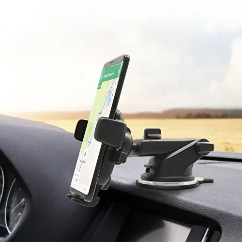 iOttie Easy One Touch Classic Dash & Windshield Universal Car Mount Phone Holder Desk Stand for -iPhone, Samsung, Moto, Huawei, Nokia, LG, Smartphones, Black - 5