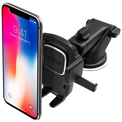 iOttie Easy One Touch Classic Dash & Windshield Universal Car Mount Phone Holder Desk Stand for -iPhone, Samsung, Moto, Huawei, Nokia, LG, Smartphones, Black - 1