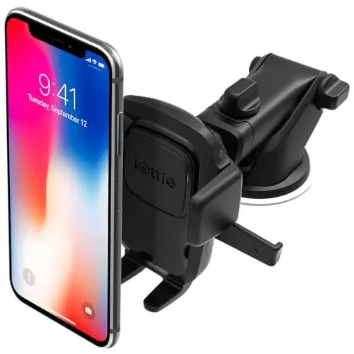 iOttie Easy One Touch Classic Dash & Windshield Universal Car Mount Phone Holder Desk Stand for -iPhone, Samsung, Moto, Huawei, Nokia, LG, Smartphones, Black - IOTTIE