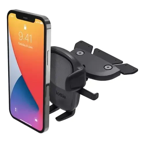 iOttie Easy One Touch Signature CD Slot Mount - iPhone, Google, Samsung, Moto, LG va boshqa barcha smartfonlar uchun universal avtomobil telefon ushlagichi - 1