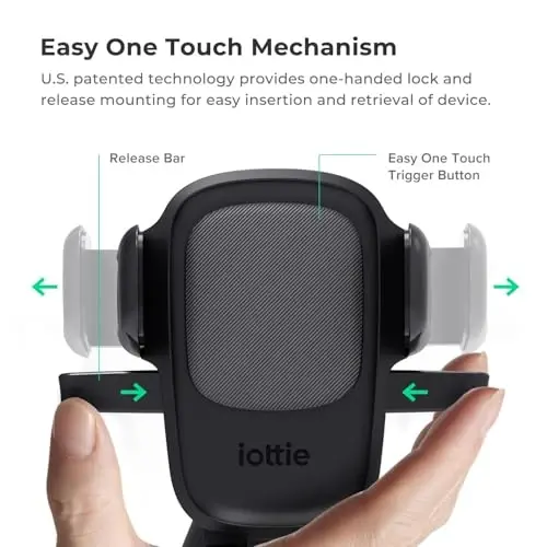 iOttie Easy One Touch Signature CD Slot Mount - Universal Car Phone Holder for iPhone, Google, Samsung, Moto, LG, and all other Smartphones - 5