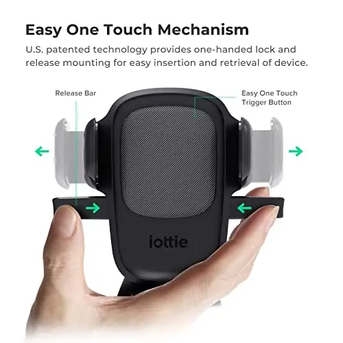 iOttie Easy One Touch Signature Dashboard & Windshield Universal Car Mount Phone Holder Desk Stand with Suction Cup Base and Telescopic Arm for iPhone, Samsung, Google, More Smartphones - MODAZONE (1)