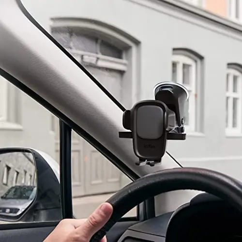iOttie Easy One Touch Signature Dashboard & Windshield Universal Car Mount Phone Holder Desk Stand with Suction Cup Base and Telescopic Arm for iPhone, Samsung, Google, More Smartphones - IOTTIE (1)