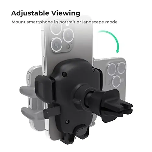 iOttie Easy One Touch Signature Air Vent & Flush Mount Combo - Universal Car Mount Phone Holder for iPhone, Google, Samsung, Moto, LG, and all other Smartphones - 4