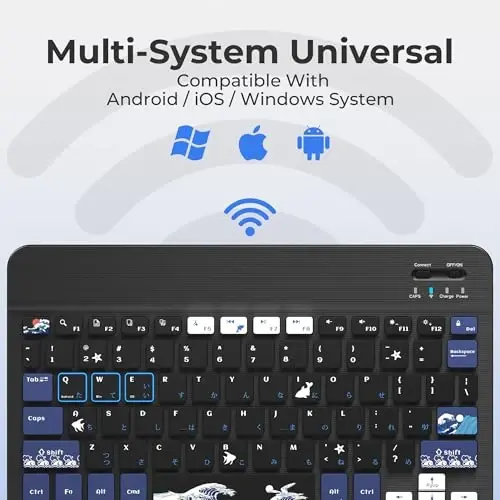 OHY Bluetooth Keyboard for iPad 10th/9th/8th/7th Gen, iPad Pro,iPad Air 13/11 inch & iPad mini | Ultra-Thin Lightweight Wireless Keyboard with Rechargeable Battery & Bluetooth for iOS/Android Devices - 6