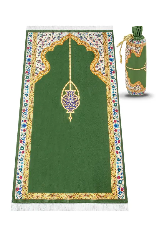 Ipak Dokuli Tashuv Chiqadigan Sumkali Joynamoz Ipk05-Yashil - 3
