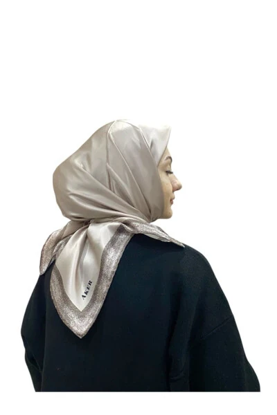 İpek Krep Saten Eşarp 8959701-331 - 4