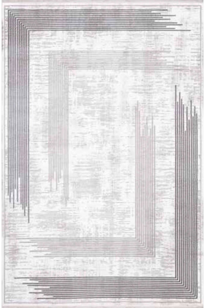 İPEK MEKİK HALI GORDİON COLECTION YUMUŞAK DOKULU HALI KİLİM SALON MUTFAK KORİDOR YOLLUK MAKİNE HALI-GRİ - 3