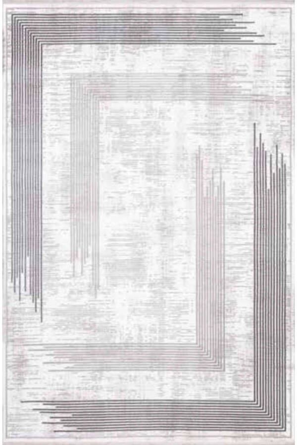 İPEK MEKİK HALI GORDİON COLECTION YUMUŞAK DOKULU HALI KİLİM SALON MUTFAK KORİDOR YOLLUK MAKİNE HALI-GRİ - 3