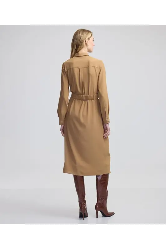 ipekyol Shirt Dress with Metal Buckle - 6