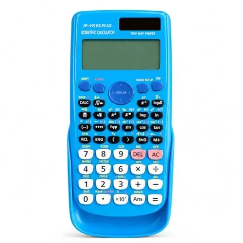 IPEROT Scientific Calculators, Scientific Calculator 417 Functions, Desktop Math Solar Calculators School Supplies Suitable for High School and College Students Algebra and Other Math Textbooks, Blue - 1