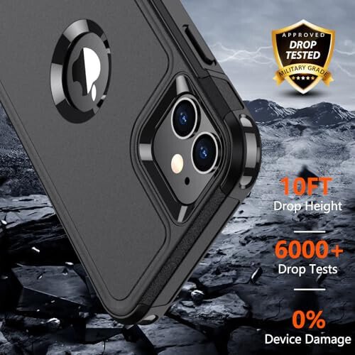 iPhone 11 Case, Military Drop Proof, Black - MODAZONE (1)