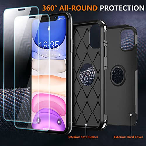 iPhone 11 Case, Military Drop Proof, Black - 8