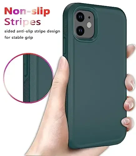 Diverbox for iPhone 11 Case [Shockproof] [Dropproof] [Tempered Glass Screen Protector],Heavy Duty Protection Phone Case Cover for Apple iPhone 11 (Dark Green-2in1) - 5