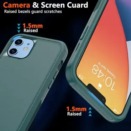 Diverbox for iPhone 11 Phone Case,iPhone 11 Magnetic Case [with Screen Protector & Camera Lens Protector ] Heavy Duty Phone Case for iPhone 11 Case (Magnetic Dark Green) - 4