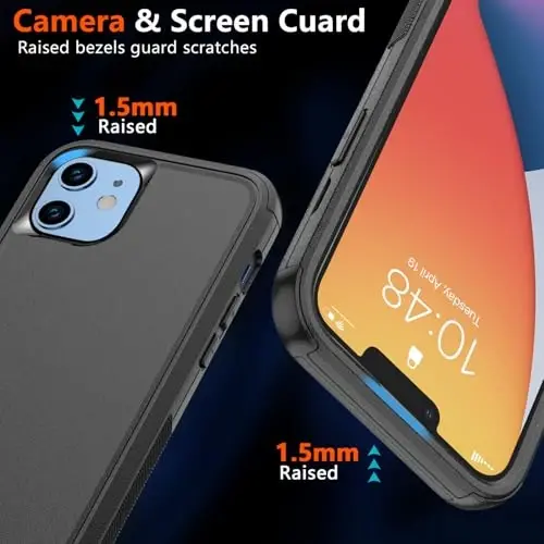 Diverbox for iPhone 11 Phone Case,iPhone 11 Magnetic Case [with Screen Protector & Camera Lens Protector ] Heavy Duty Phone Case for iPhone 11 Case (Magnetic Black) - 4