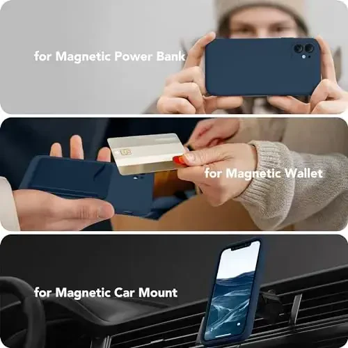 SuydanBox Magnetic for iPhone 11 Phone Case Silicone, Compatible with MagSafe, [Full Camera Protection][Screen Protector] Slim Shockproof Protective Case for iPhone 11 6.1