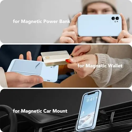 SuydanBox Magnetic for iPhone 11 Phone Case Silicone, Compatible with MagSafe, [Full Camera Protection][Screen Protector] Slim Shockproof Protective Case for iPhone 11 6.1