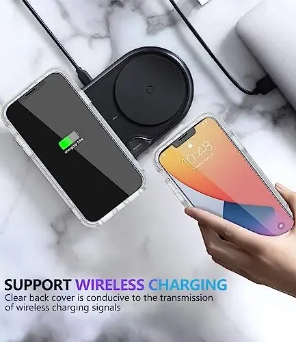 Diverbox for iPhone 11 Case [Shockproof] [Dropproof] [Tempered Glass Screen Protector],Heavy Duty Protection Phone Case Cover for Apple iPhone 11 (Translucent-2in1) - 7