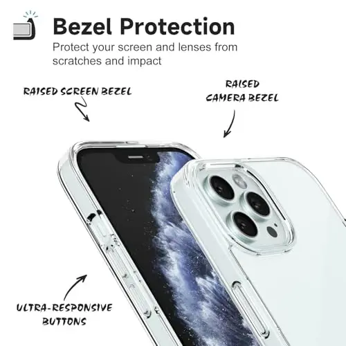iPhone 11 Pro için LoeoeL Kılıfı Şeffaf, Transparan Hibrit 11 Pro Telefon Kılıfı [Sert Plastik & Yumuşak Silikon Tampon] Akrilik Sararmayan İnce Koruyucu Kapak Kadınlar için, Kristal Şeffaf - 5