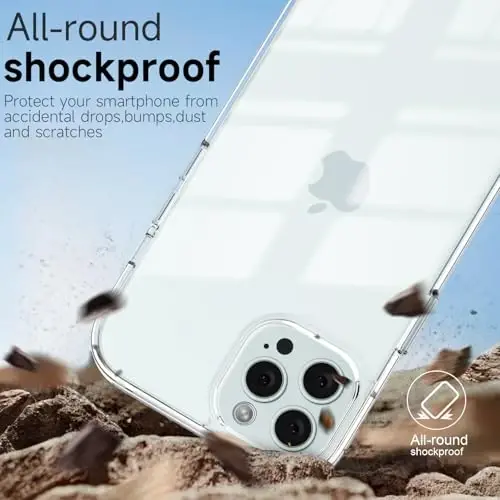 iPhone 11 Pro için LoeoeL Kılıfı Şeffaf, Transparan Hibrit 11 Pro Telefon Kılıfı [Sert Plastik & Yumuşak Silikon Tampon] Akrilik Sararmayan İnce Koruyucu Kapak Kadınlar için, Kristal Şeffaf - 6