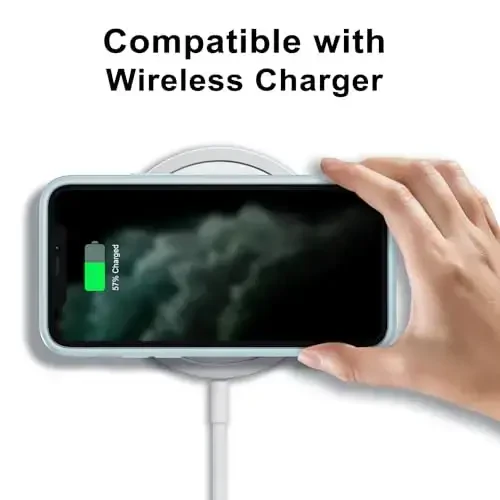 LoeoeL for iPhone 11 Pro Max Case Clear, Transparent Hybrid 11 Pro Max Phone Case [Hard Plastic & Soft Silicone Bumper] Acrylic Non Yellowing Thin Slim Protective Cover for Women, Light Blue - 7