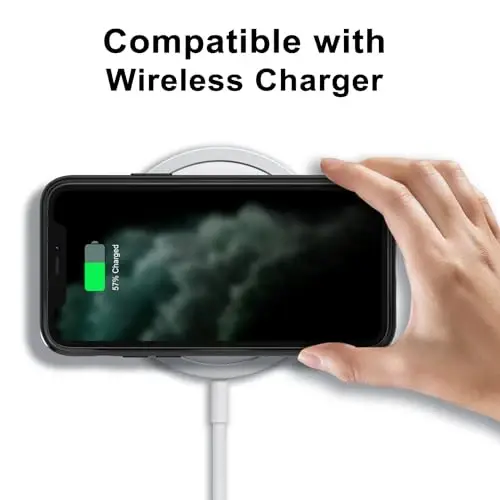 LoeoeL for iPhone 11 Pro Max Case Clear, Transparent Hybrid 11 Pro Max Phone Case [Hard Plastic & Soft Silicone Bumper] Acrylic Non Yellowing Thin Slim Protective Cover for Women, Black - 7