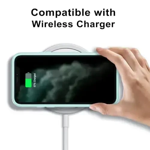 LoeoeL for iPhone 11 Pro Max Case Clear, Transparent Hybrid 11 Pro Max Phone Case [Hard Plastic & Soft Silicone Bumper] Acrylic Non Yellowing Thin Slim Protective Cover for Women, Teal - 7