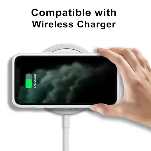 LoeoeL for iPhone 11 Pro Max Case Clear, Transparent Hybrid 11 Pro Max Phone Case [Hard Plastic & Soft Silicone Bumper] Acrylic Non Yellowing Thin Slim Protective Cover for Women, White - 11