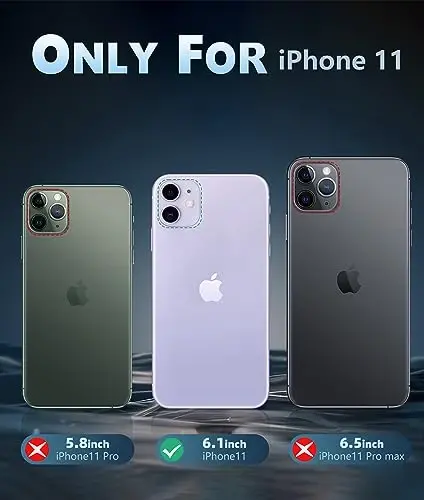 FNTCASE for iPhone 11 Case Clear: Magnetic Phone Cases with Screen Protector Compatible with Magsafe Slim Anti Yellowing Rugged Shockproof Protective Transparent Cell Cover (A-Clear) - 2