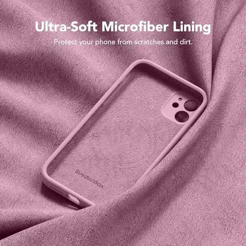 iPhone 11 uchun SuydanBox magnitli telefon g'ilofi silikon, MagSafe bilan mos, [To'liq kamera himoyasi][Ekran himoyachisi] iPhone 11 6.1