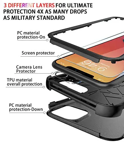 iPhone 11 uchun zarbga chidamli qopqoq - 6