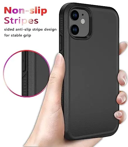 Diverbox for iPhone 12 case [Shockproof] [Dropproof] [Tempered Glass Screen Protector ] Heavy Duty Protection Phone Case Cover for Apple iPhone 12 - 5