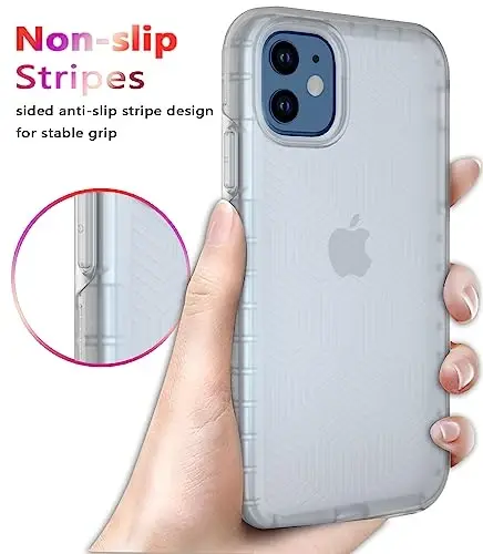 Diverbox for iPhone 12 case [Shockproof] [Dropproof] [Tempered Glass Screen Protector],Heavy Duty Protection Phone Case Cover for Apple iPhone 12 (Turquoise -2in1) - 4