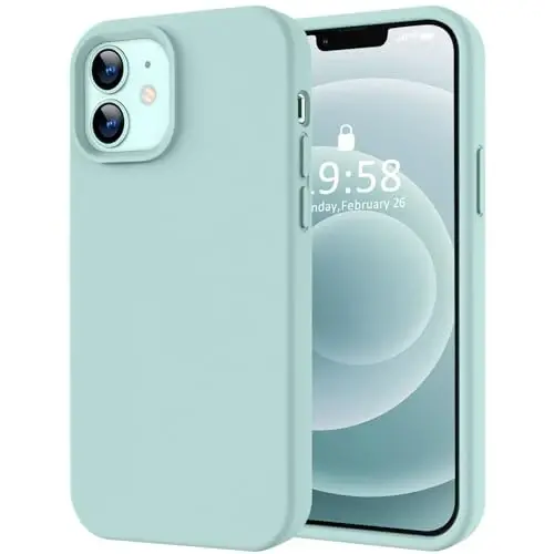 LOVE 3000 Designed for iPhone 12 Case/iPhone 12 Pro Case, Premium Silicone with [Soft Anti-Scratch Microfiber Lining] Shockproof Protective Phone Case for Men Women Girls 6.1