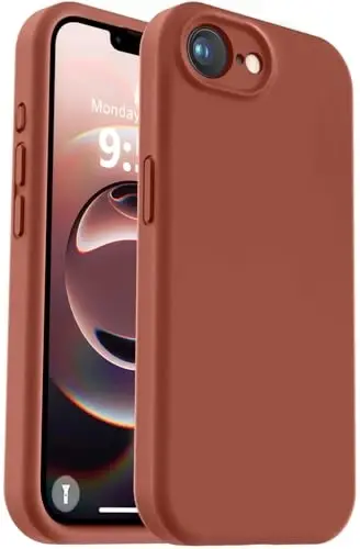 Vooii Compatible with iPhone 17e Case and for iPhone 16e Case, Liquid Silicone Upgrade [Camera Protection] [Soft Anti-Scratch Microfiber Lining] Shockproof Phone Case for iPhone 17e/16e 6.1