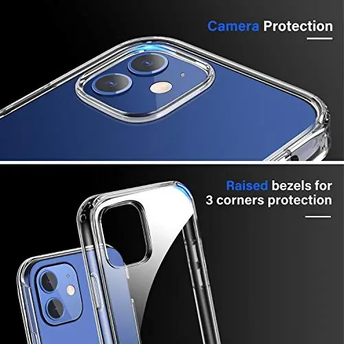 Diaclara Designed for iPhone 12 Mini Case, Full Body Rugged with Built-in Touch Sensitive Anti-Scratch Screen Protector, Soft TPU Bumper Case for iPhone 12 Mini 5.4