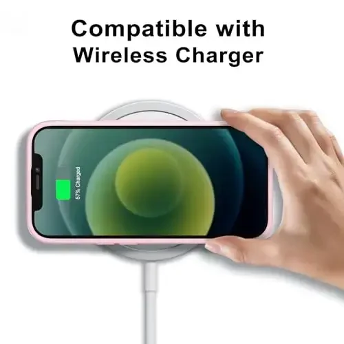 LoeoeL for iPhone 12 Mini Case Clear, Transparent Hybrid 12 Mini Phone Case [Hard Plastic & Soft Silicone Bumper] Acrylic Non Yellowing Thin Slim Protective Cover for Women, Light Pink - 7