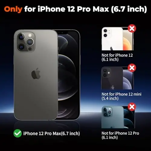 zapica Magnetic for iPhone 12 Pro Max Case, [Compatible with MagSafe] [Military Grade Drop Protection] Translucent Matte Shockproof Anti-Scratch Phone Case, Black - 2