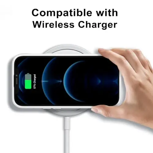 LoeoeL for iPhone 12 Pro Max Case Clear, Transparent Hybrid 12 Pro Max Phone Case [Hard Plastic & Soft Silicone Bumper] Acrylic Non Yellowing Thin Slim Protective Cover for Women, White - 7